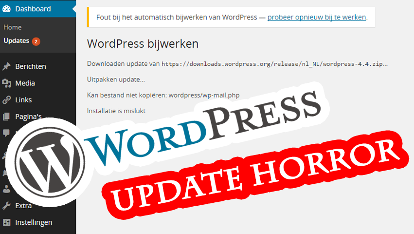 WordPress installation failed: could not create directory